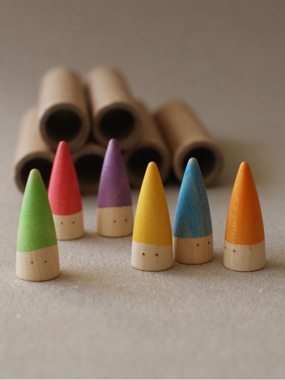 NWT Grapat - Wood Stick Gnome Babies